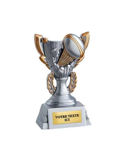Trophee resine discip rugby h 11cm