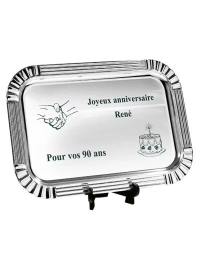 Plateau metal 45 x 31 cm