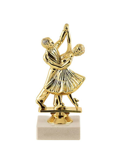 Trophee sujet plas or danse h 15 cm