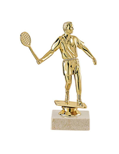 Trop sujet plas or badminton h 17cm