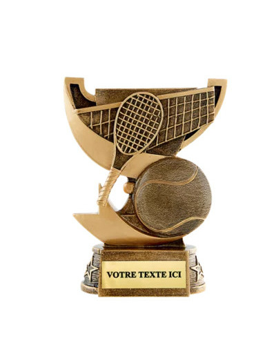 Trophee resine tennis h. 13 cm