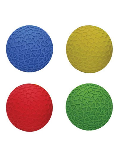 Lot de 4 balles alveolees 10cm