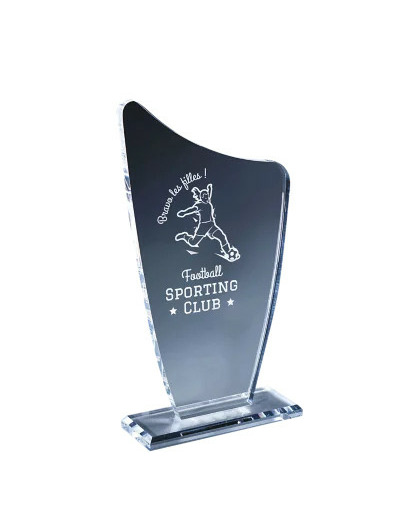 Trophee plexi epaiss 10mm h. 25 cm