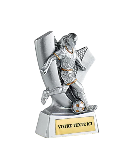 Trophee resine eco foot feminin h.10cm