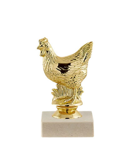 Trop sujet plas or animaux h 11cm