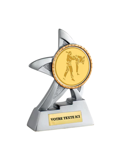 Trophee resine neutre diam 50 13 cm
