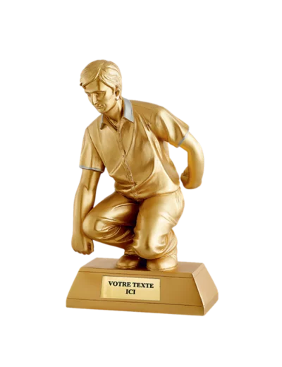 Trophee resine petanque h. 36cm
