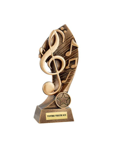 Resine musique h.17 cm