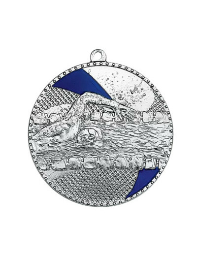 Medaille frappee fer natation 50mm