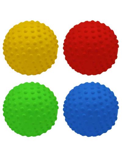 Lot de 4 balles sensoriellles 10cm