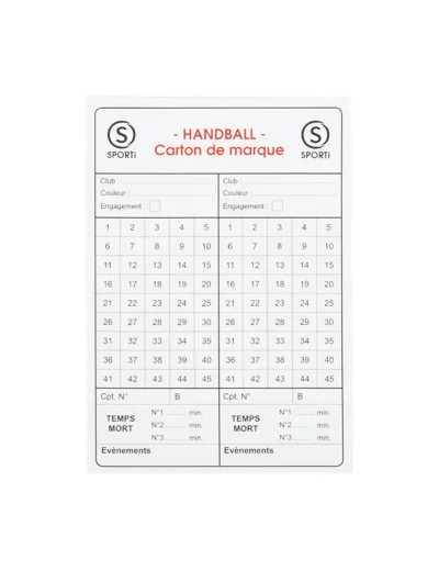 Carnet de 15 cartes hand