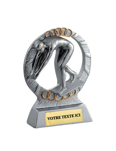 Trophee resine eco natation femme h. 11 cm