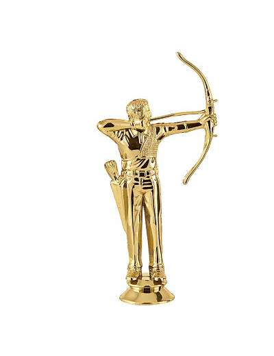 Sujet plastiq or tir a l arc h.16cm