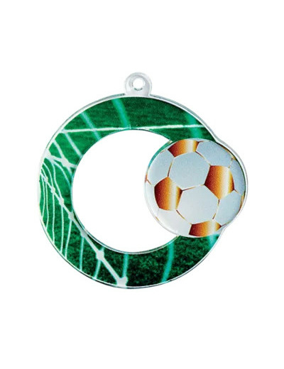 Medaille plexi diam50 football