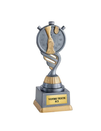 Trophee plastique running h 18 cm