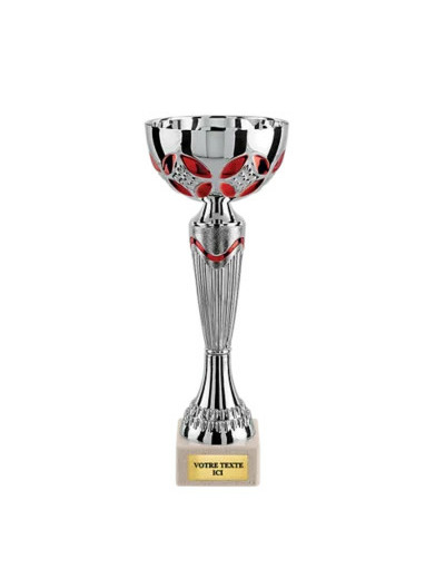 Coupe eco arg/rouge h 25cm d 100mm