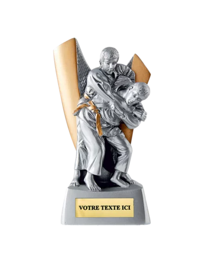 Trophee resine judo h. 14 cm
