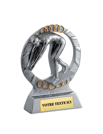 Trophee resine eco natation femme h. 11 cm