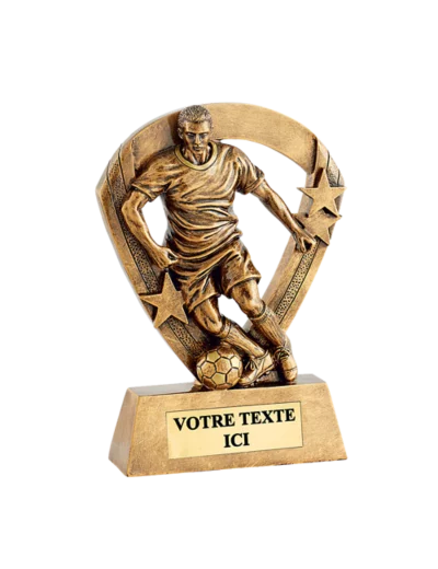 Trophee resine eco joueur foot h.15cm