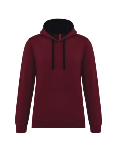 Sweatshirt capuche contrastée homme