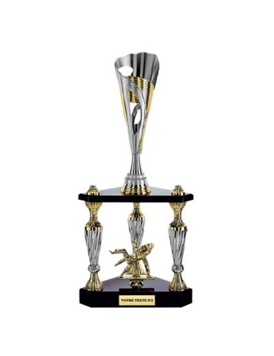 Trophee colonne arg/or h 61 cm