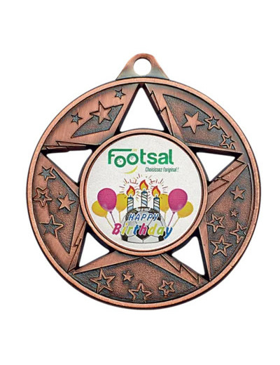 Medaille zamak diam50mm bronze