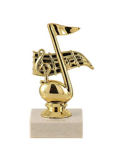 Trop sujet plas or musique h 13cm