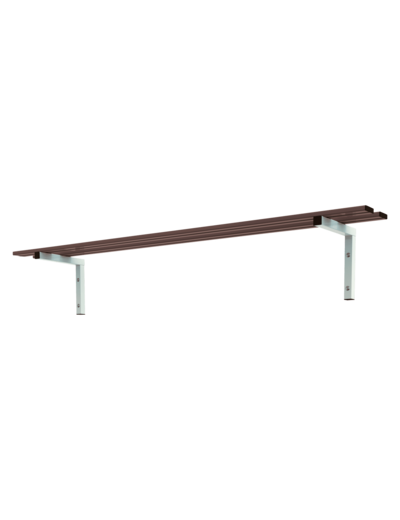 Banc simple fixation murale et sol