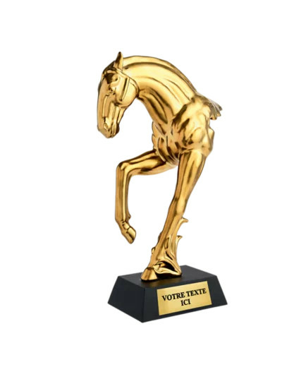 Trophee ceramique or hauteur 31 cm
