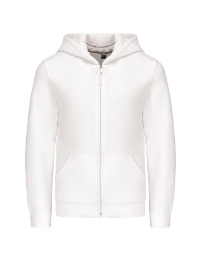 Sweat capuche zippe