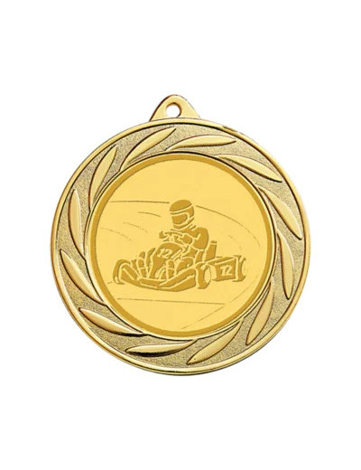 Medaille porte-centre fer or d 70mm