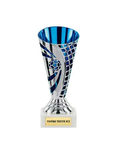 Coupe foot argt/bleu 14cm