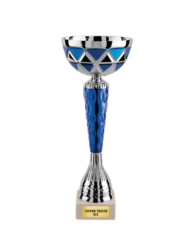 Coupe eco arg/bleu h 31cm d 120mm