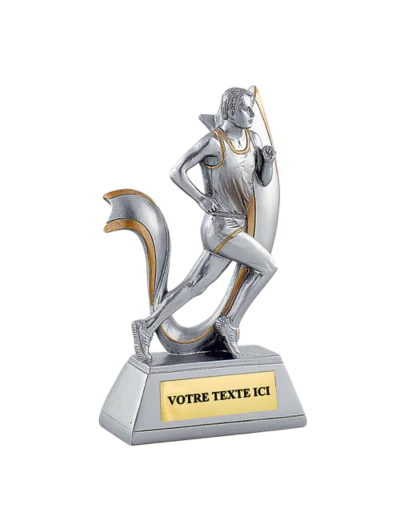 Trophee resine course homme h. 15 cm