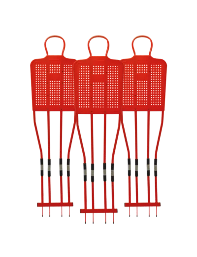 Kit 3 mannequins 180cm rouge