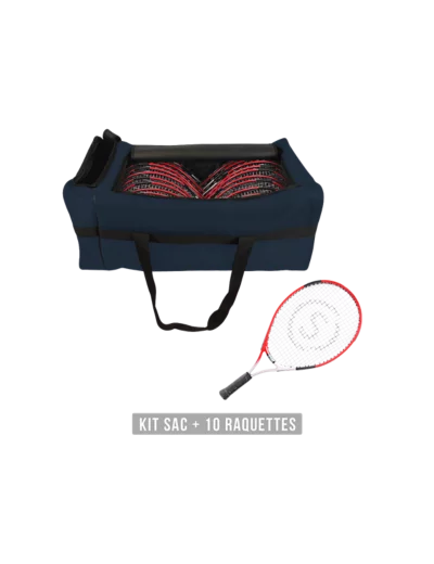 Kit raquette tennis jr t600 21