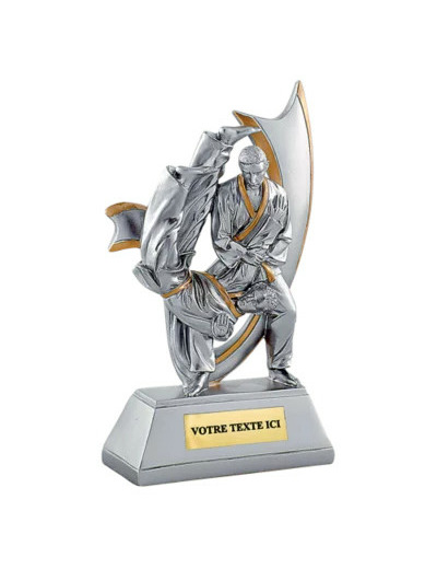 Trophee resine judo h. 15 cm