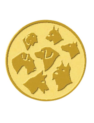 Pa 23 t?tes de chiens alu 50mm