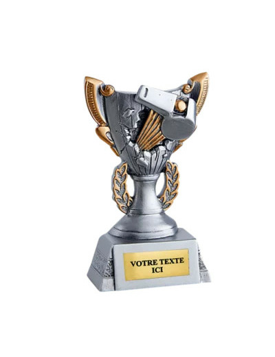 Trophee resine discip arbitre h 11cm