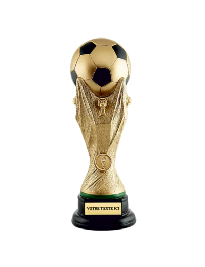 Trophee resine trophee foot h. 34 cm
