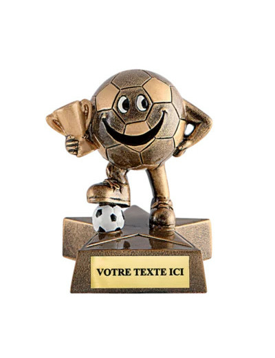 Trophee resine foot h. 10cm