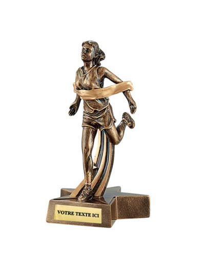 Trophee resine course femme h. 22 cm