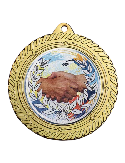 Medaille fer diam70mm or