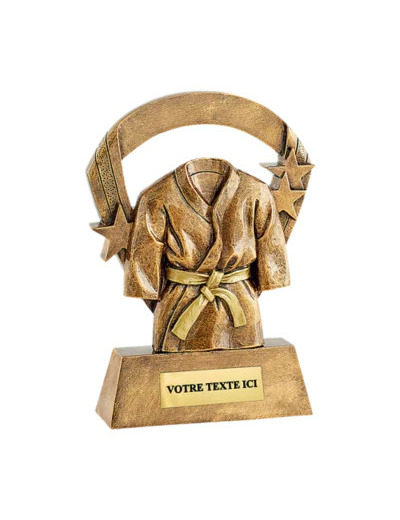 Trophee resine kimono or h.16 cm
