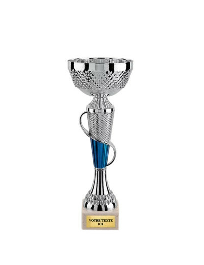Coupe eco arg/bleu h 26cm d 100mm
