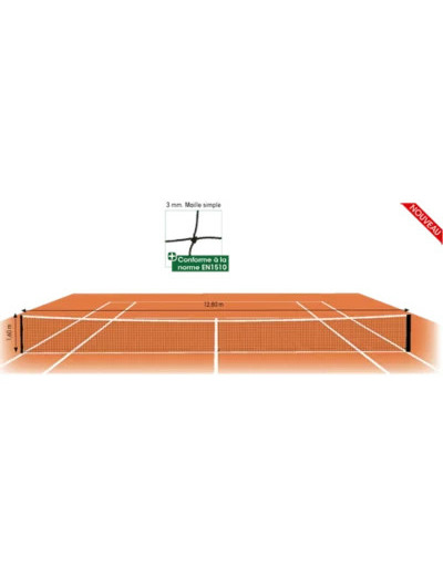 Filet tennis - dia. 4 mm - maille 4