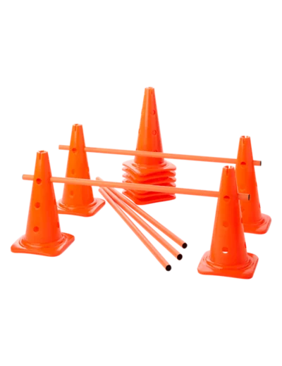 Lot de 10 cones 12 trous 40 cm et 5