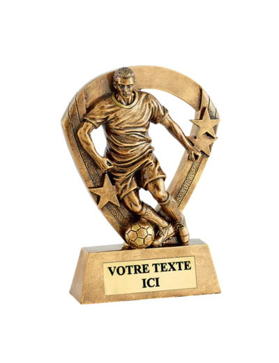 Trophee resine eco joueur foot h.13cm