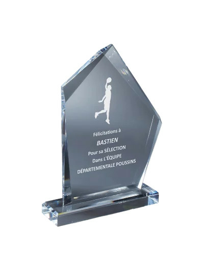 Trophee plexi epaiss 15mm h. 26 cm