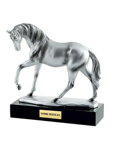 Resine cheval h. 19x21 cm